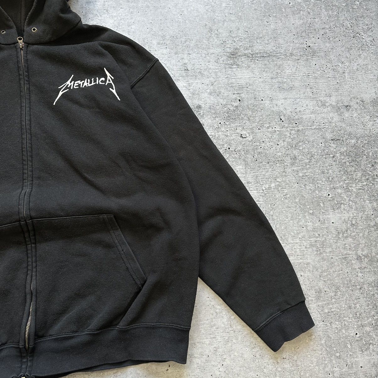 Band Tees Metallica Black Cotton Full Zip Big Logo Hoodie Size US L / EU 52-54 / 3 - 4 Thumbnail