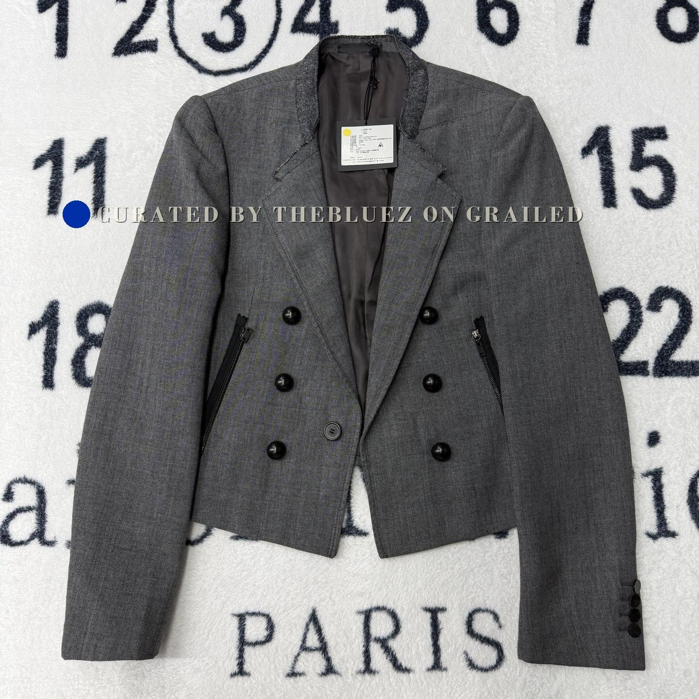 Lanvin LANVIN Gray Suit Jacket Size US M / EU 48-50 / 2 - 1 Thumbnail