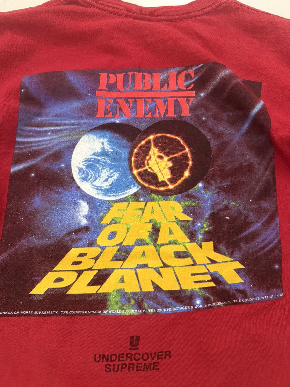 Supreme × Undercover Supreme Undercover Public Enemy LS Tee Red Large Size US L / EU 52-54 / 3 - 5 Thumbnail