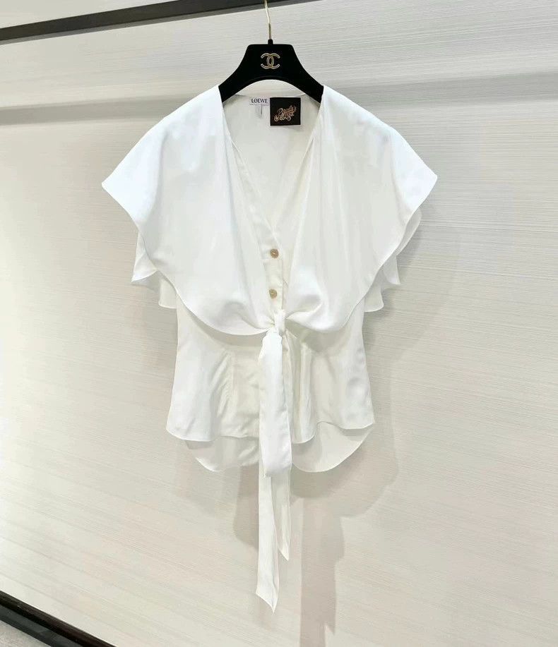 Loewe white silk blouse by Loewe-2507 Size US S / EU 44-46 / 1 - 7 Thumbnail