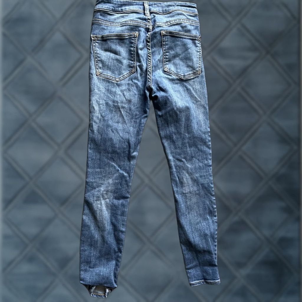 Vintage Pilcro Womens Skinny Jeans Size 26 Blue Denim with Glitter Accents Size 26" / US 2 / IT 38 - 1 Thumbnail