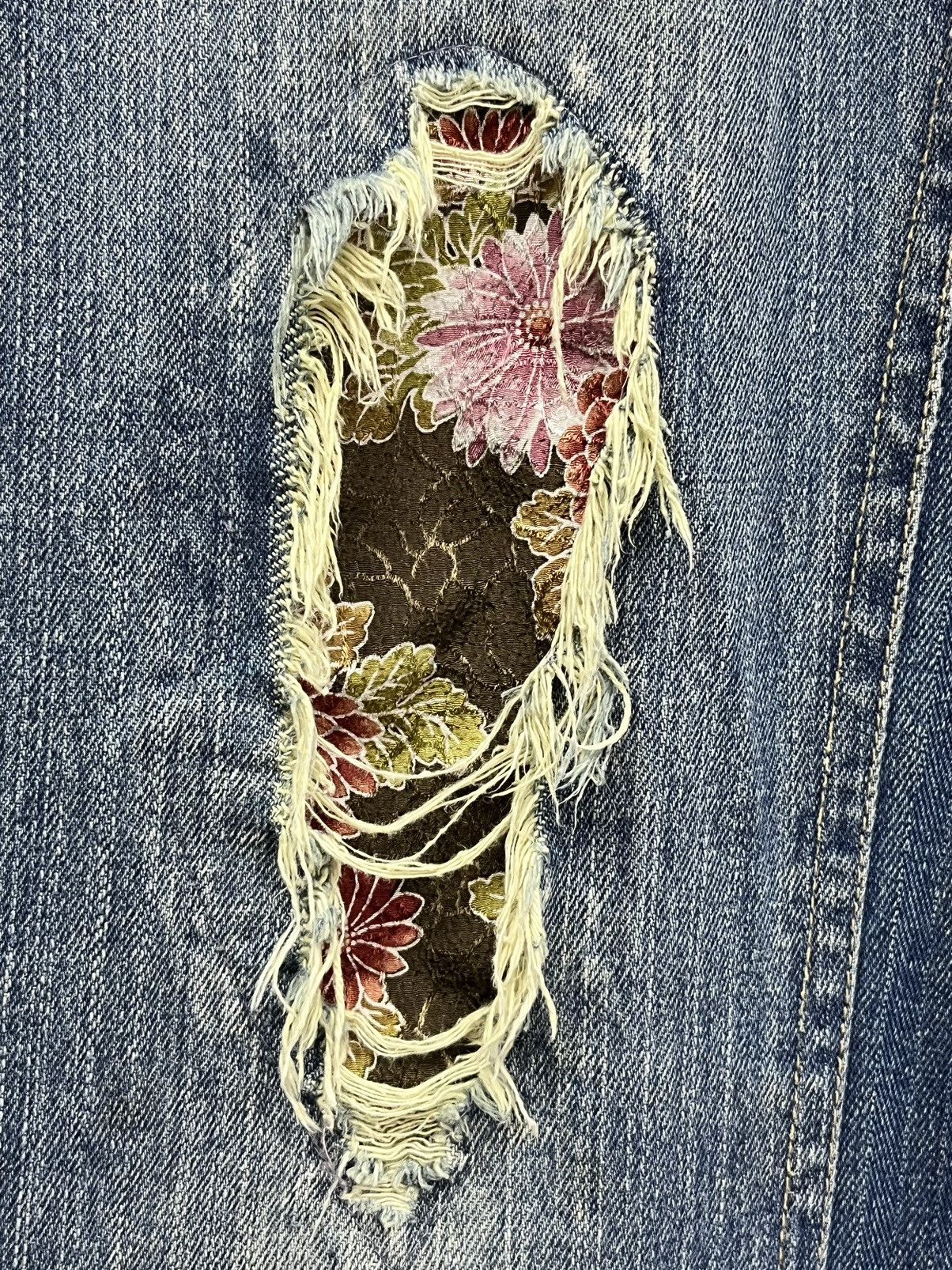 Real Japan Blues 🔥FYE🔥GUMU Grunge Frayed Distressed Ripped Denim Jeans Size US 32 / EU 48 - 16 Thumbnail