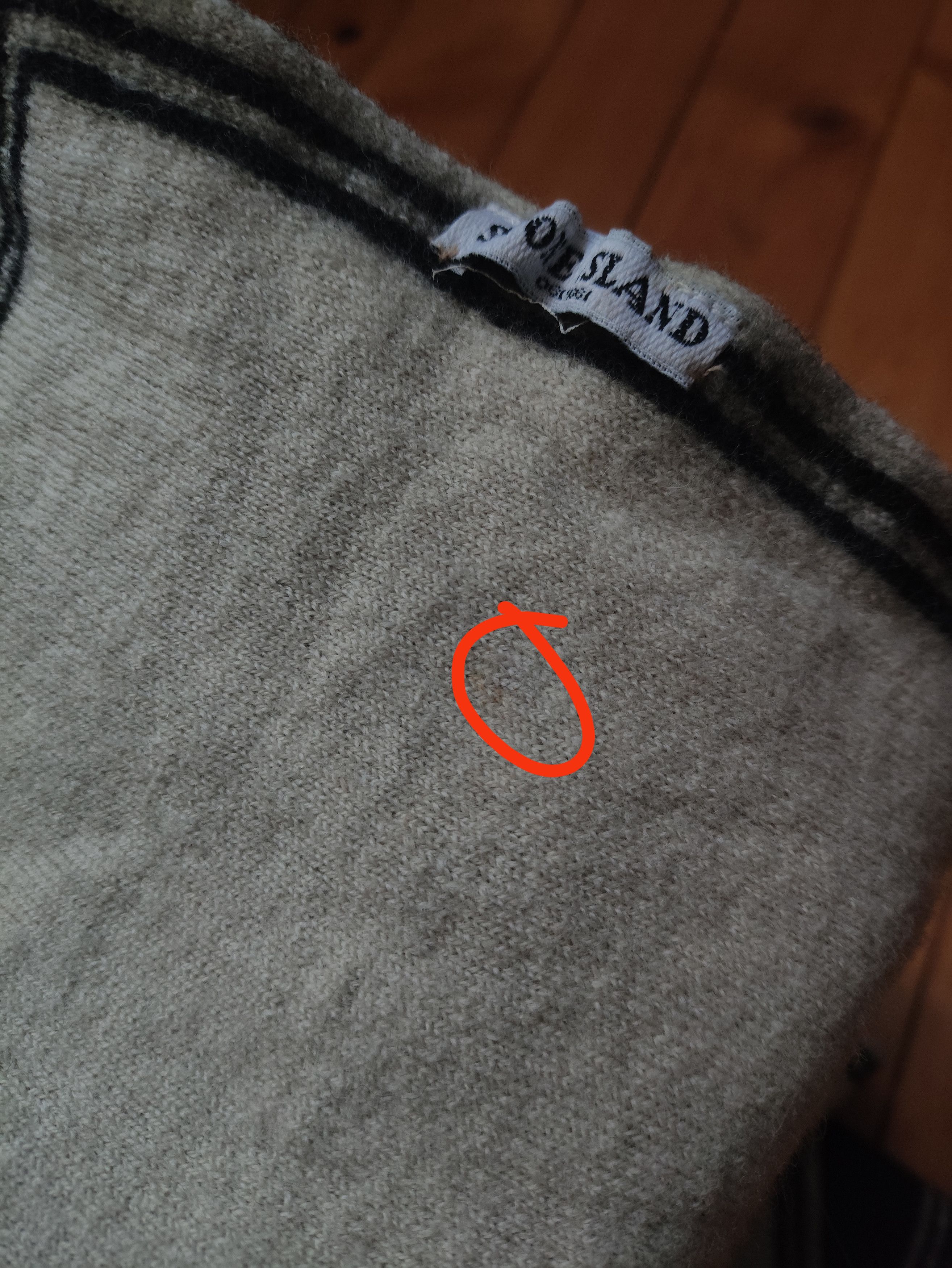 Stone Island × Vintage Vintage wool scarf two toned Black and white stone island Size ONE SIZE - 10 Thumbnail