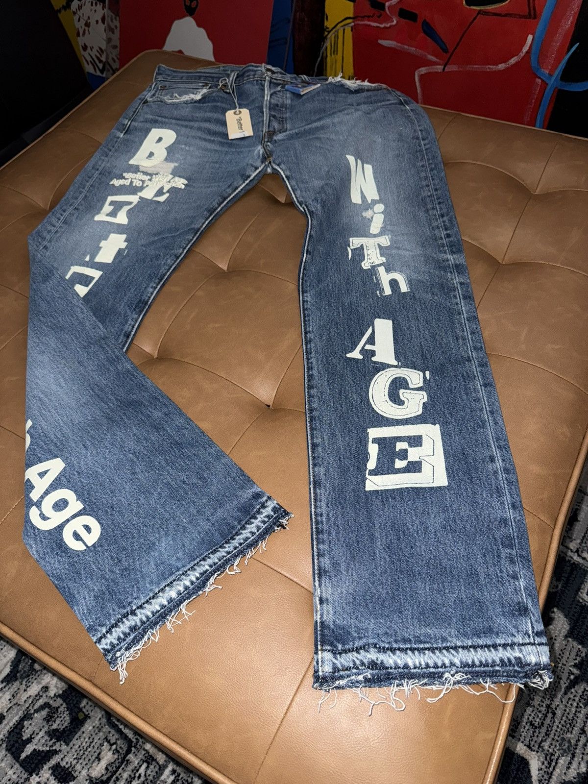 Better With Age Better with age logo jeans Size US 32 / EU 48 - 2 Thumbnail
