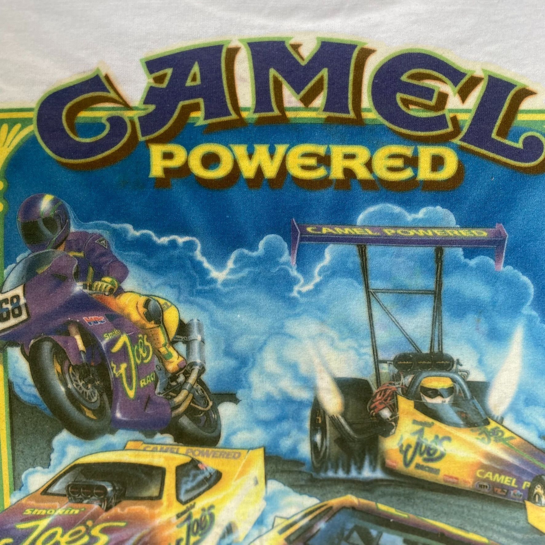 Camel Vintage 90s Camel Racing Shirt Single Stitch Cigarette Tee Size US XL / EU 56 / 4 - 4 Thumbnail