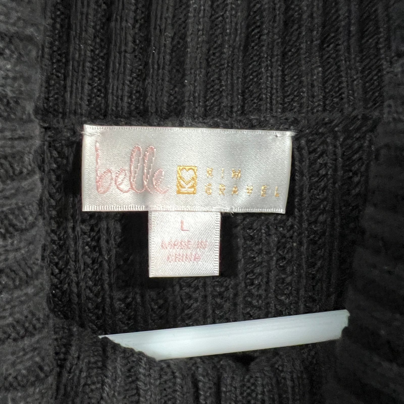 Other Belle by Kim Gravel Shaker Knit Turtleneck Tunic Size L / US 10 / IT 46 - 3 Thumbnail