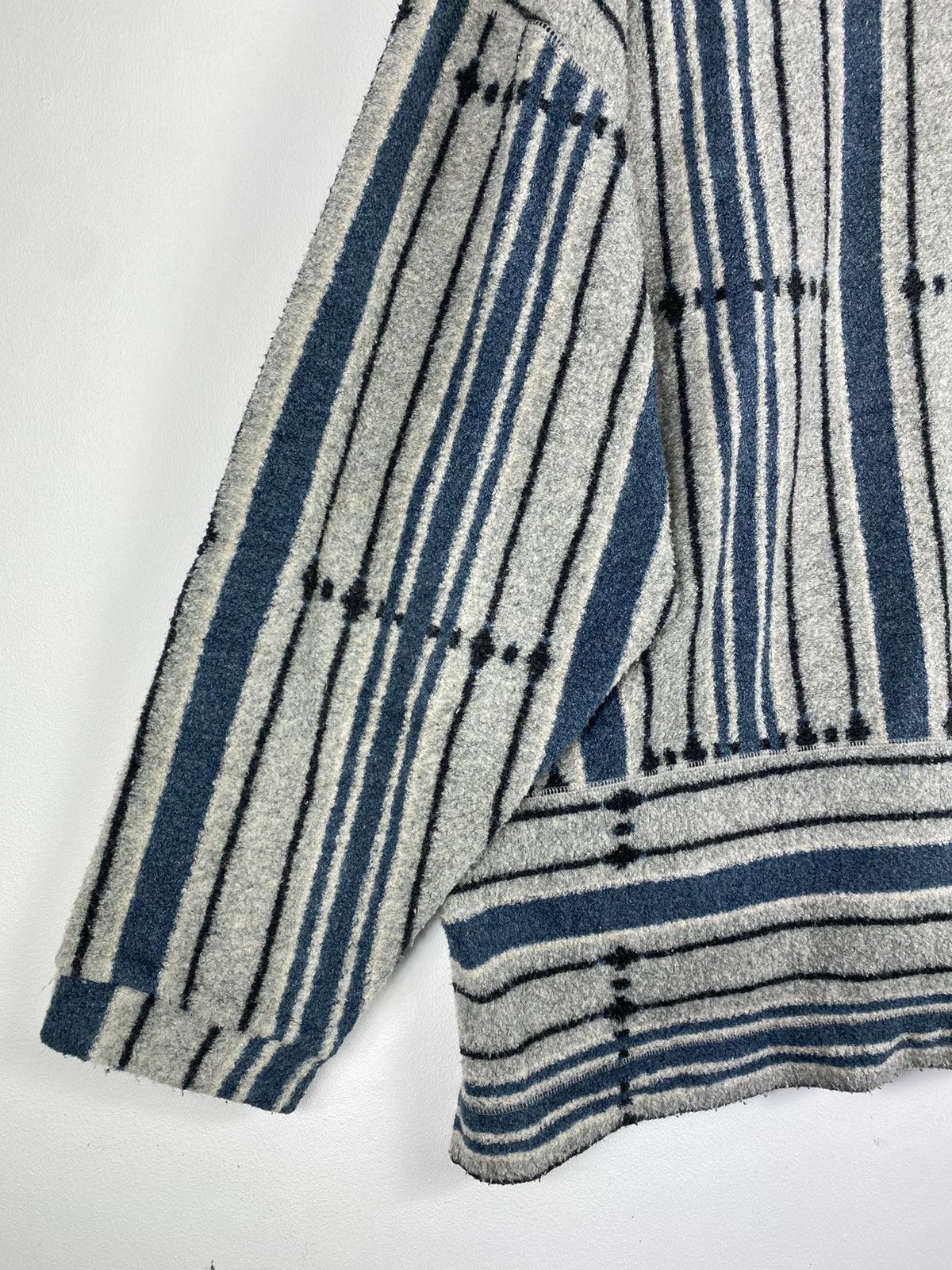 Ellesse Vintage 90’s Ellesse Striped Fleece Sweater Pullover Size US L / EU 52-54 / 3 - 6 Thumbnail