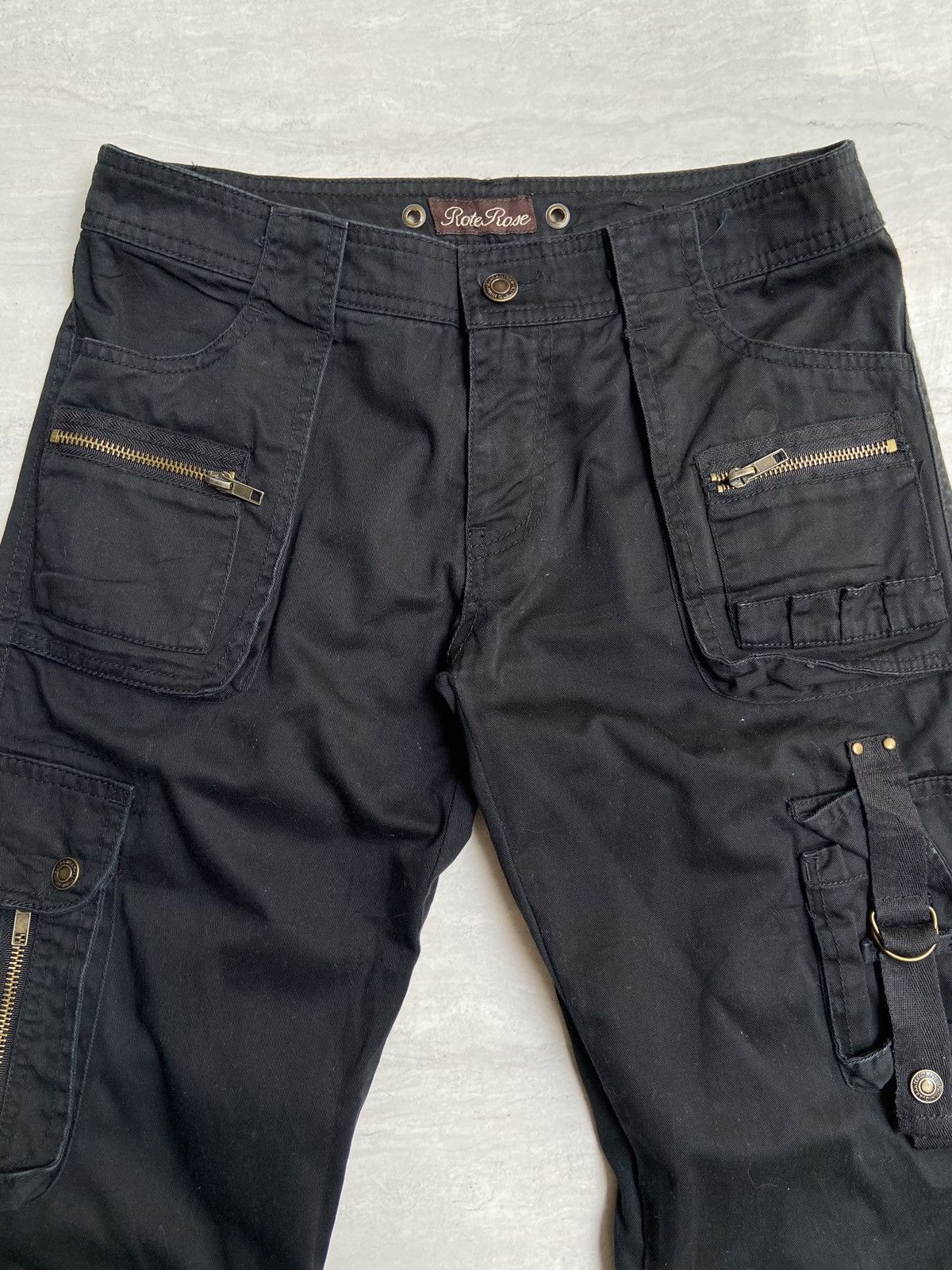 Designer × Japanese Brand ROTE ROSE Black Long Pants Size US 28 / EU 44 - 8 Thumbnail