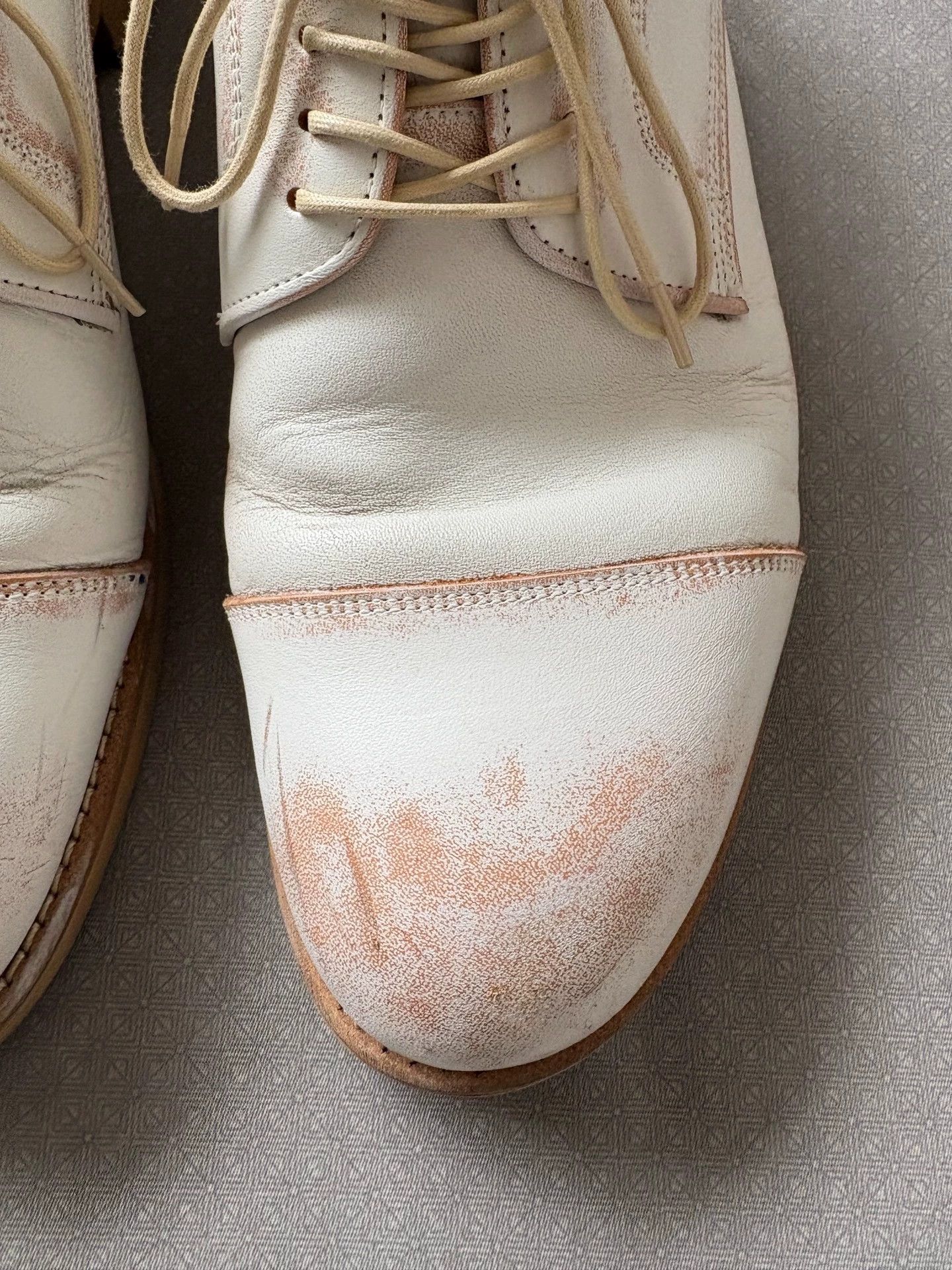 CABANE de ZUCCa Zucca Vintage Rust Leather Shoes S Wooden Sole Size US 8 / EU 41 - 3 Thumbnail