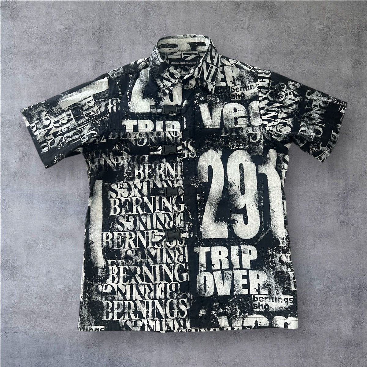 BERNINGS SHO VINTAGE BERNINGS SHO AOP EMO ZIPPER SHIRT Size US L / EU 52-54 / 3 - 1 Thumbnail