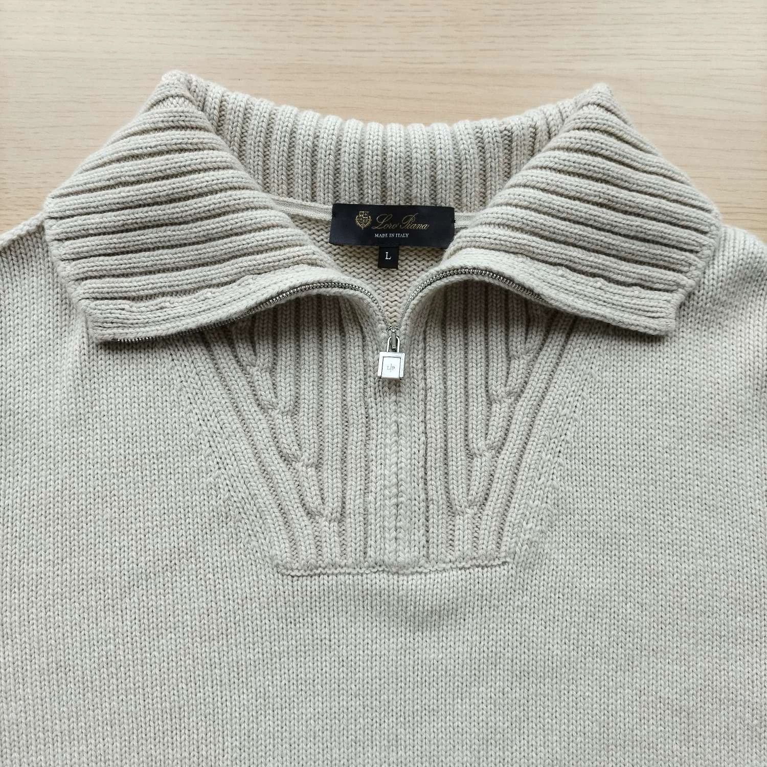 Loro Piana Loro Piana half-zip cashmere sweater women's L Size L / US 10 / IT 46 - 3 Thumbnail