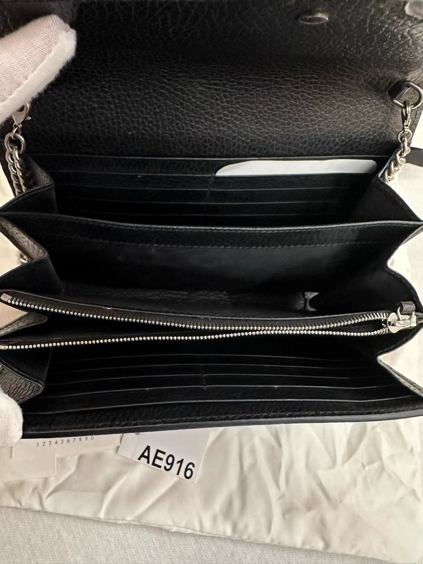 Gucci Gucci Dionysus WOC Black Crystal Buckle Leather Bag Size ONE SIZE - 7 Thumbnail