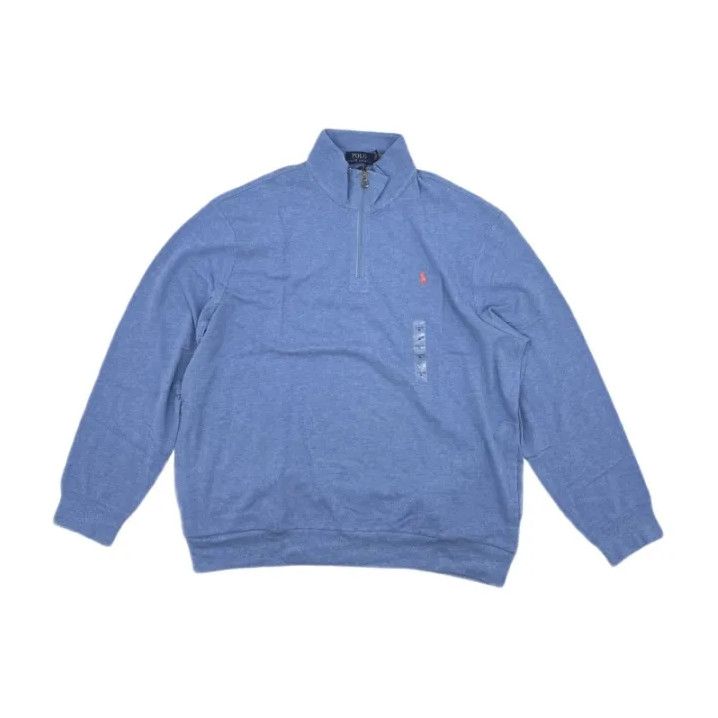 Polo Ralph Lauren Polo Ralph Lauren Solid Half-Zip Long-Sleeve T-Shirt Size US L / EU 52-54 / 3 - 1 Thumbnail