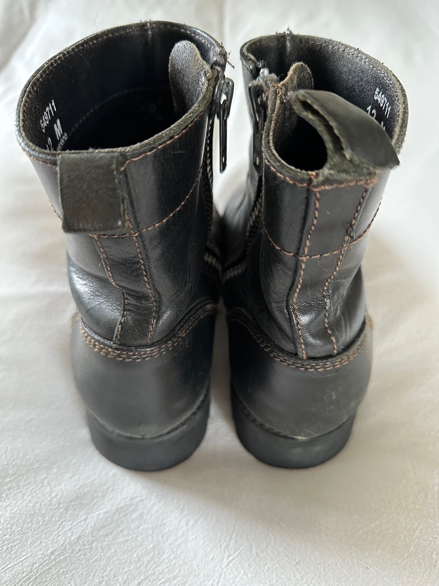 Unknown London Black leather zip up boots, Men's 12US Size US 12 / EU 45 - 5 Thumbnail