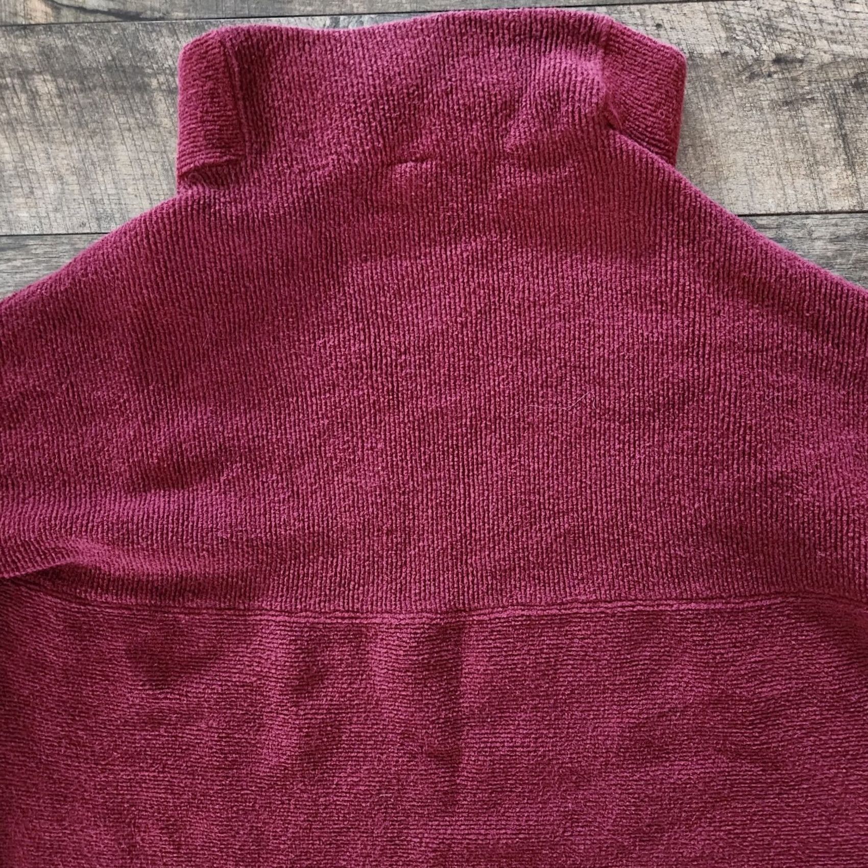 Free People VINTAGE Free People Pullover Sweater Chunky Burgundy Oversize Womens Size S Size S / US 4 / IT 40 - 7 Thumbnail