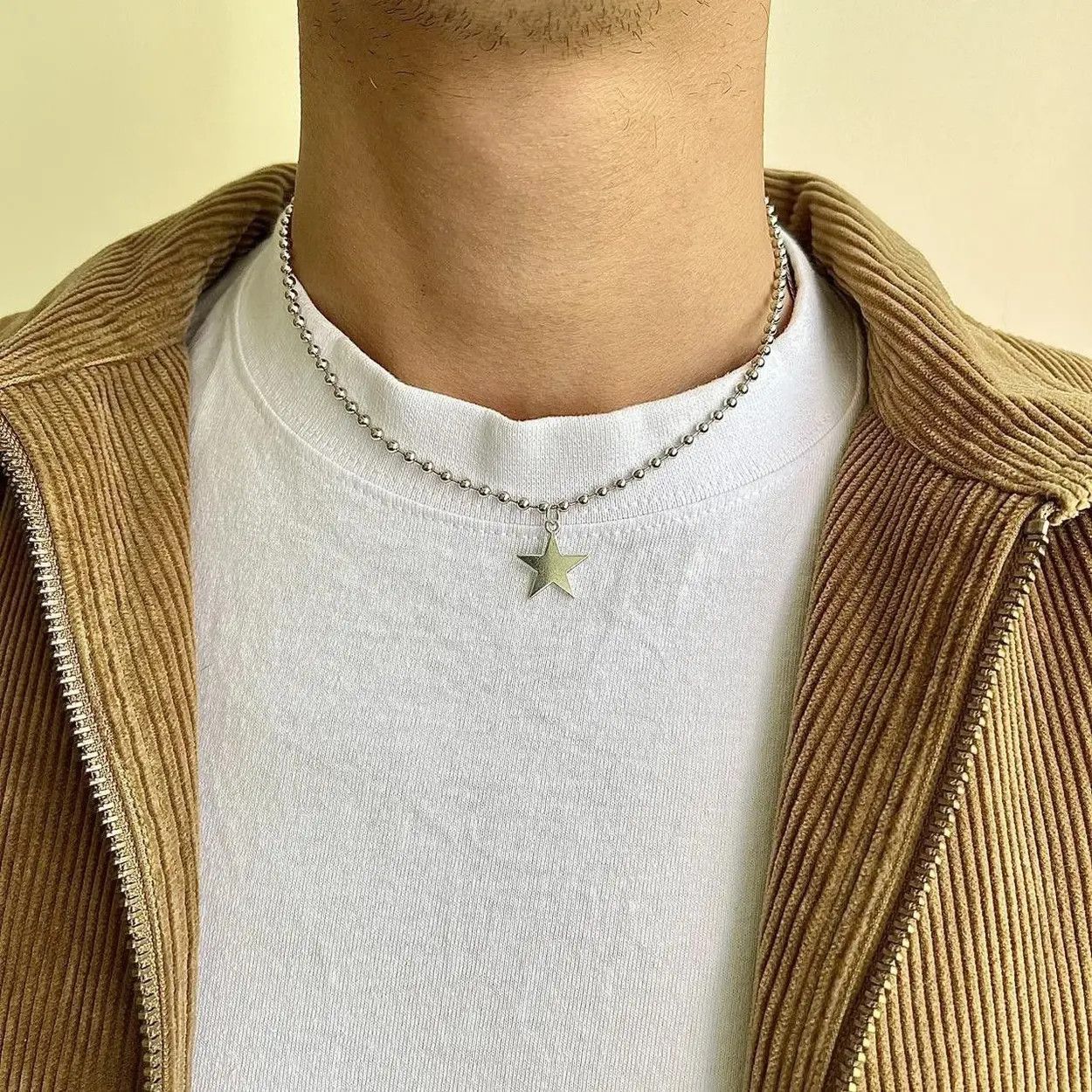 Jewelry y2k 2000s vintage style silver gothic star pendant necklace Size ONE SIZE - 3 Thumbnail