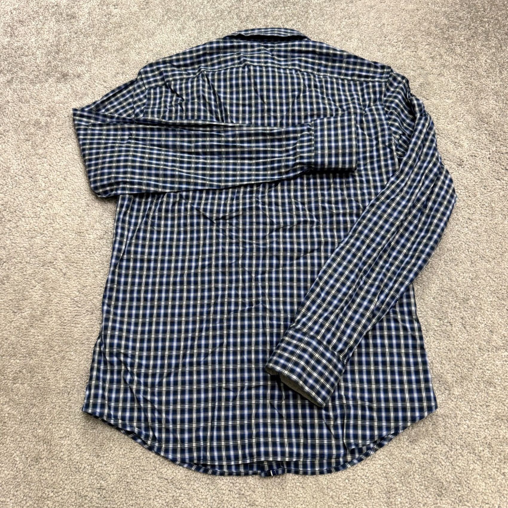 Banana Republic Banana Republic Button-Down Shirt Men Small Blue Plaid Cotton Long Sleeve Casual Regular Fit Womens? No Size US S / EU 44-46 / 1 - 2 Thumbnail