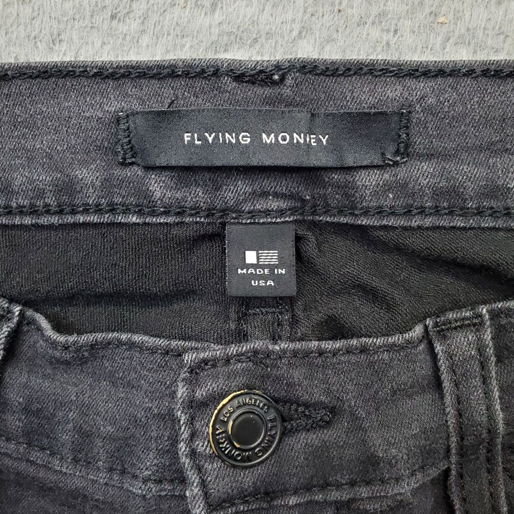 Vintage Flying Monkey Jeans Womens 30 Black Denim Dark Wash Mid Rise Straight Leg Size 30" / US 8 / IT 44 - 7 Thumbnail