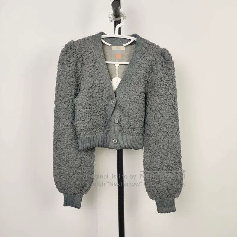 Fendi Fendi Crepe chiffon pleated blouse, gray Size XS / US 0-2 / IT 36-38 - 1 Thumbnail