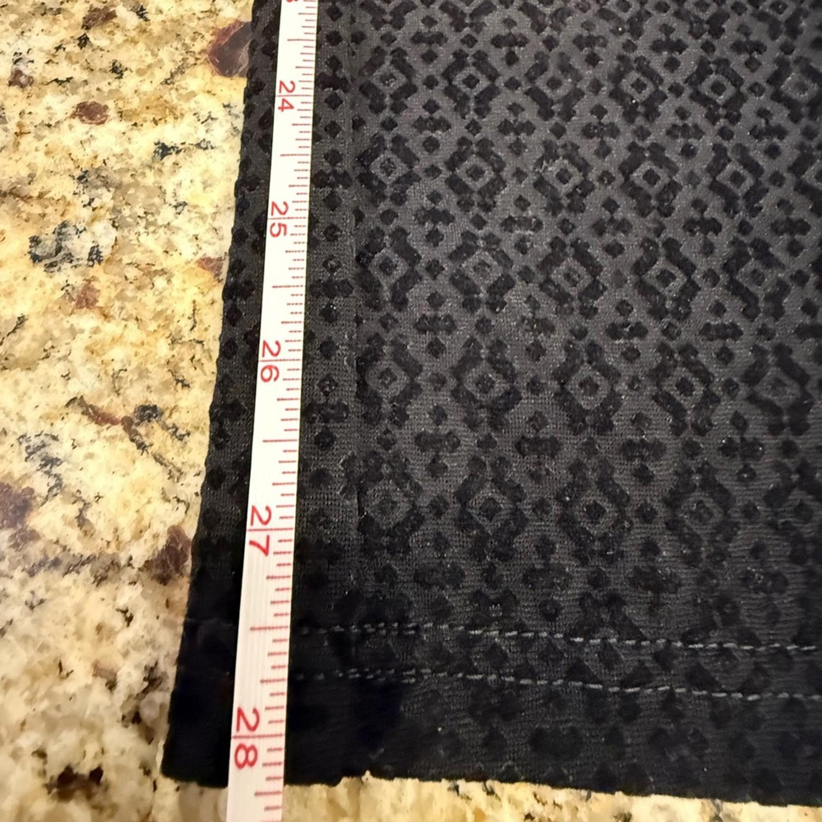 Other One Sone black textured jacquard ankle leggings SZ M Size 32" / US 10 / IT 46 - 9 Thumbnail