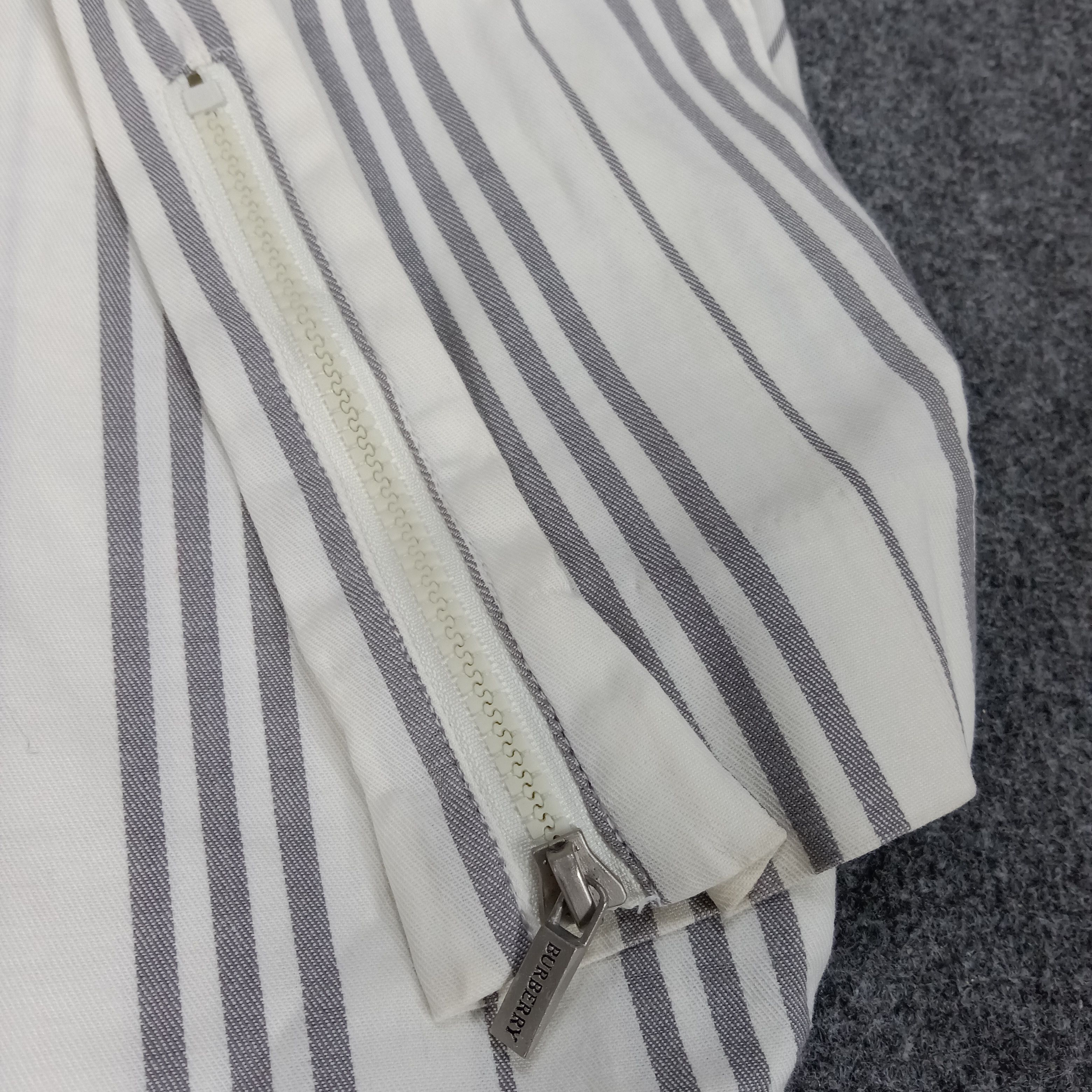 Burberry × Vintage Burberry London Designer Brand Stripes Shirt Jacket Size XS / US 0-2 / IT 36-38 - 6 Thumbnail