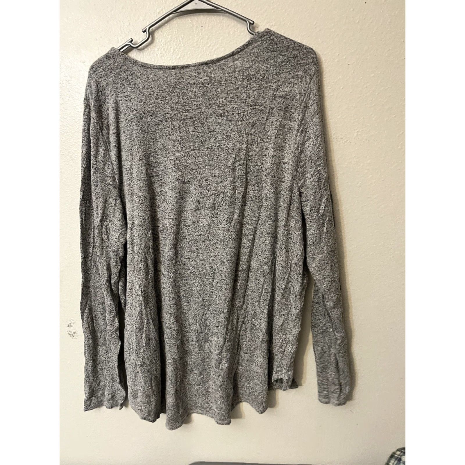 Old Navy Old Navy XXL Vintage Y2K Fit Gray Long Sleeve Round Neck Top Size XXL / US 16-18 / IT 52-54 - 3 Thumbnail