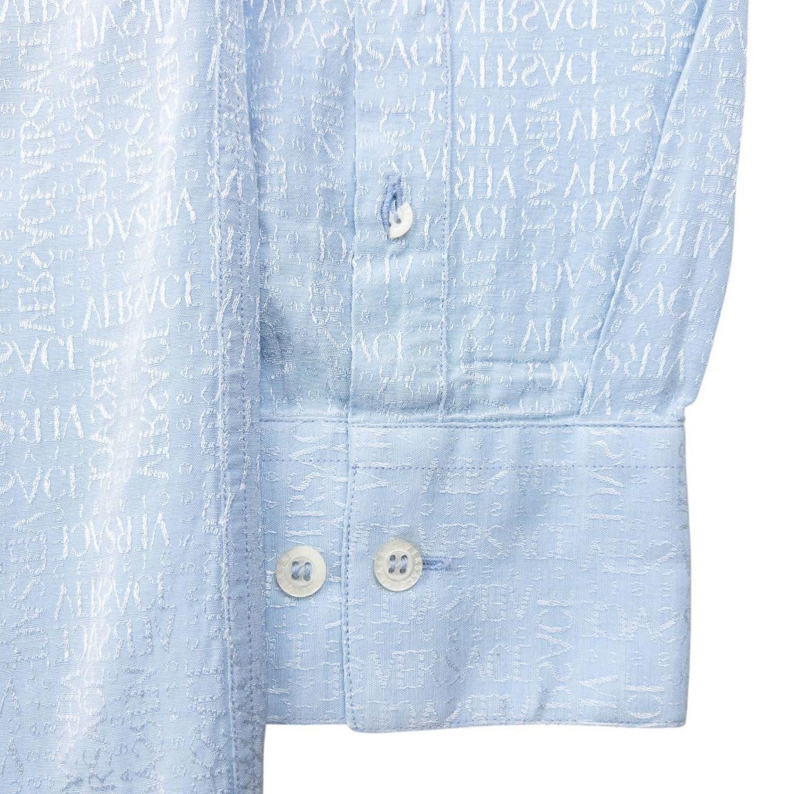 Versace Vintage 2000s Versace Classic Monogram Long Sleeve Shirt M Size US M / EU 48-50 / 2 - 4 Thumbnail
