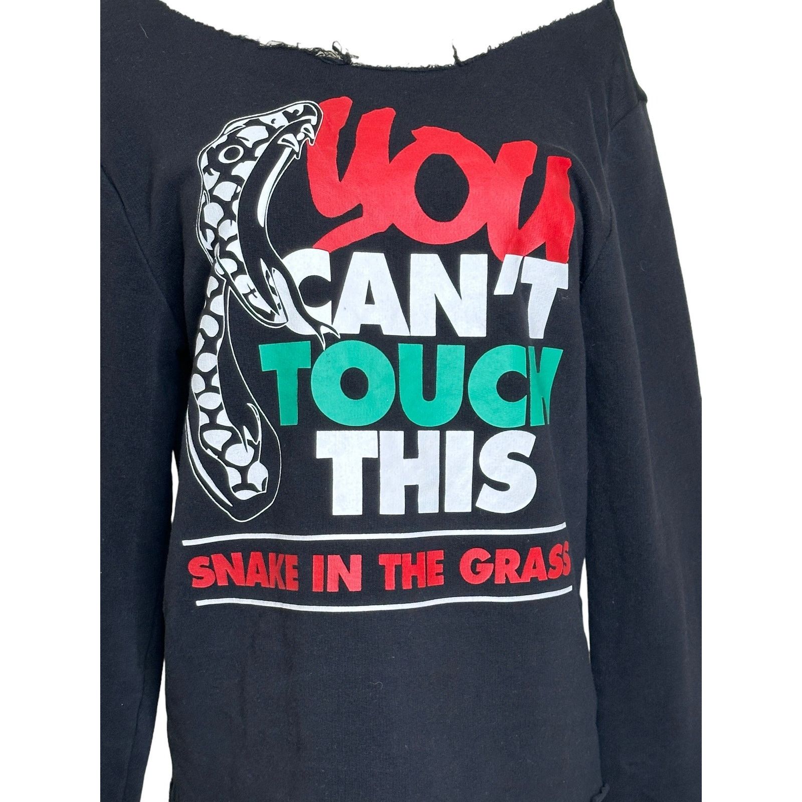 H&M H&M You Can't Touch This Off Shoulder Sweatshirt Top size M Size M / US 6-8 / IT 42-44 - 5 Thumbnail