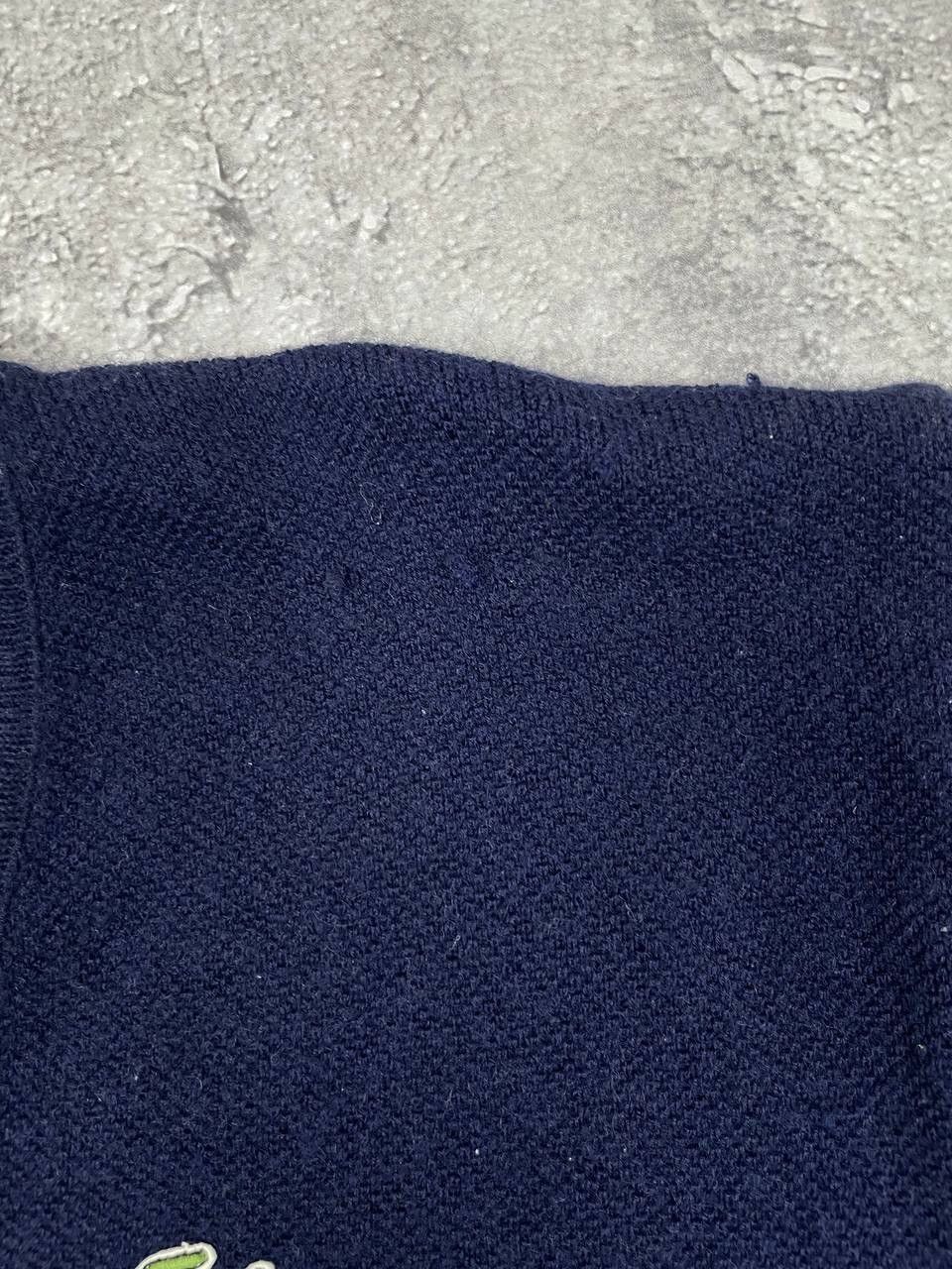 Lacoste Lacoste Men’s Vintage Sweater V Neck Navy Size Large Size US L / EU 52-54 / 3 - 4 Thumbnail