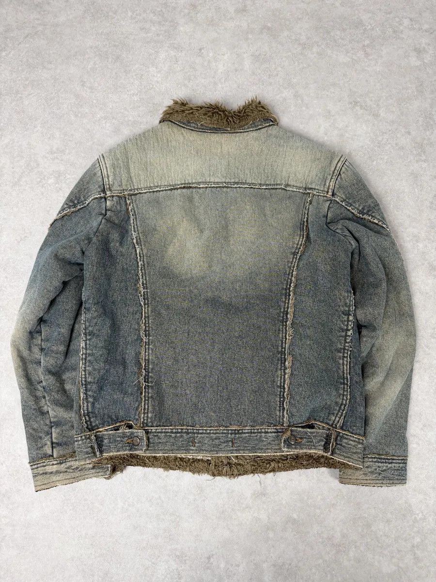 Just Cavalli AW2005 Cavalli Blue Faux Fur Faded Denim Jacket Size US M / EU 48-50 / 2 - 11 Thumbnail