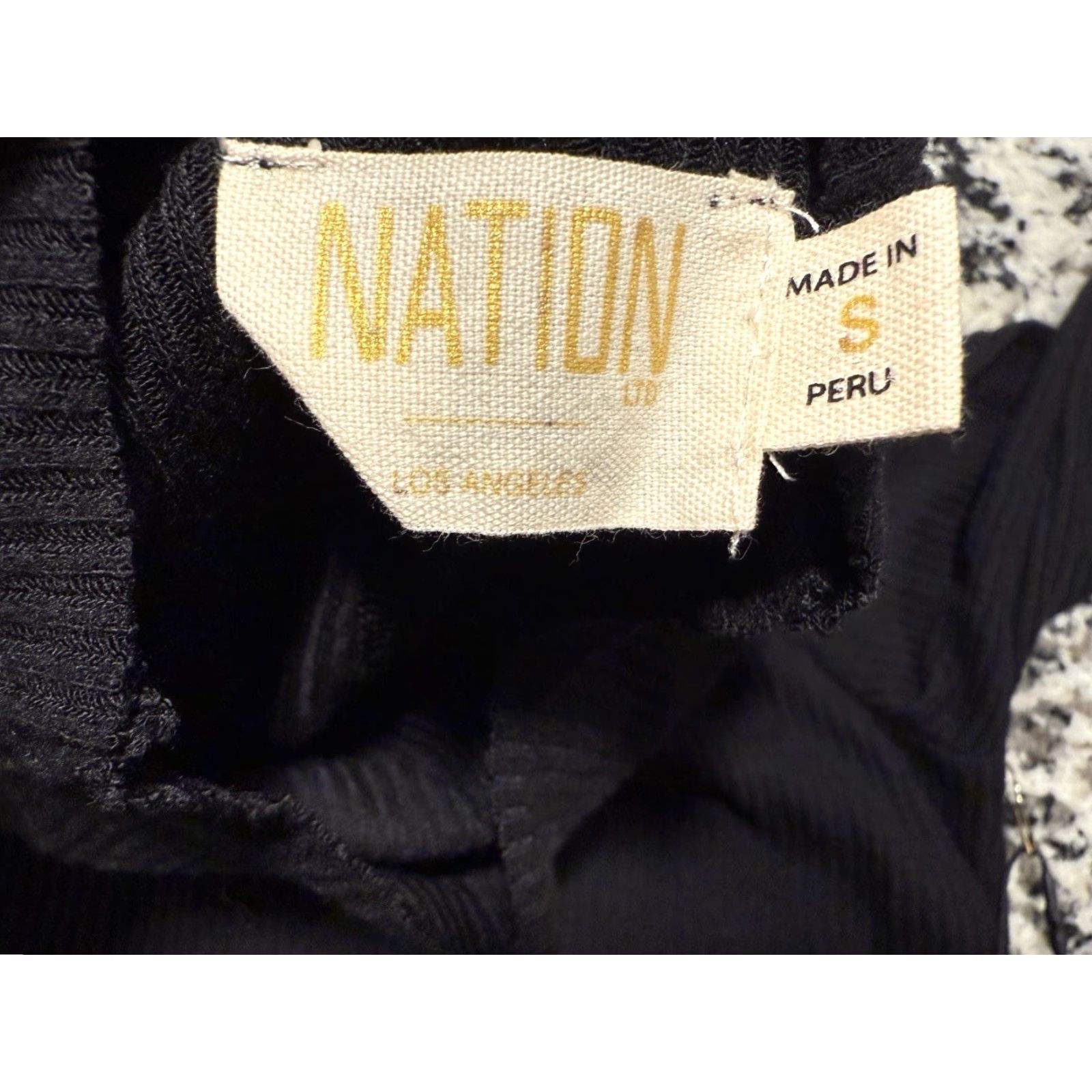 Nation LTD NATION LTD Women Black Long Sleeve Peplum Turtleneck Top Sz Small Size S / US 4 / IT 40 - 4 Thumbnail