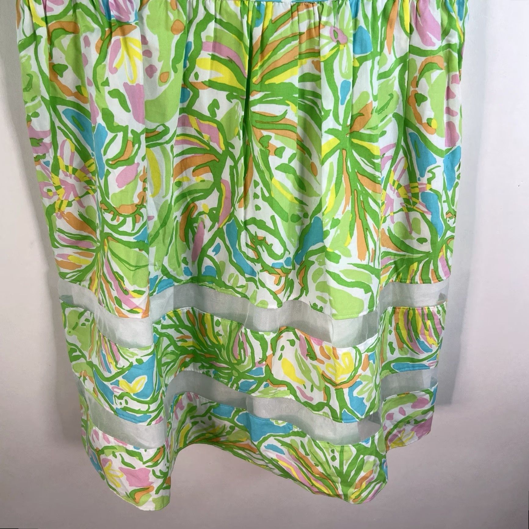 Lilly Pulitzer Lilly Pulitzer Dress Women’s Sleeveless Ollie Dress Elephant Floral Green Size 8 Womens Size M / US 6-8 / IT 42-44 - 3 Thumbnail