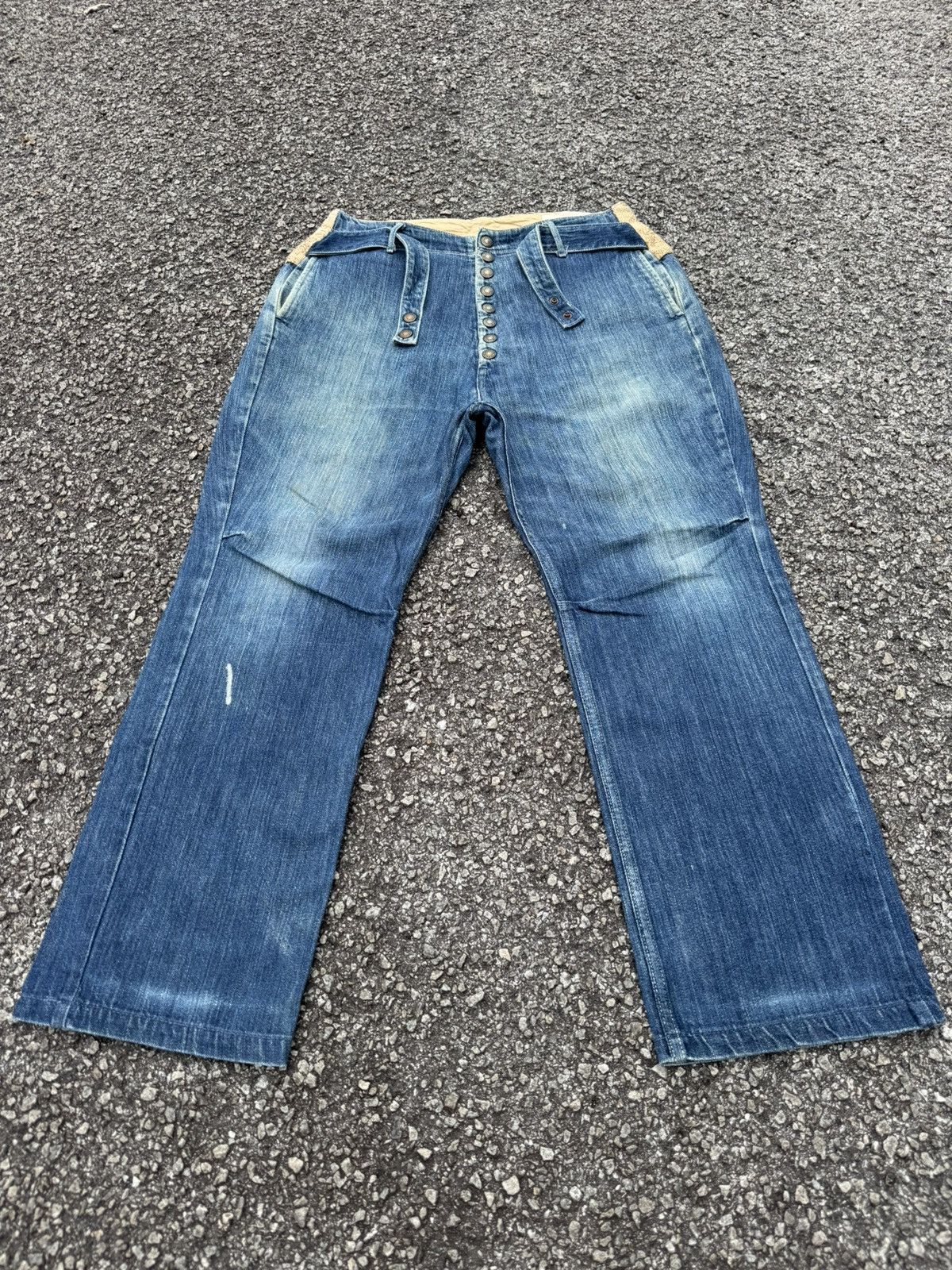 パンツ kapital kiro hirata washed baggy jeans kapital kiro hirata washed baggy jeans