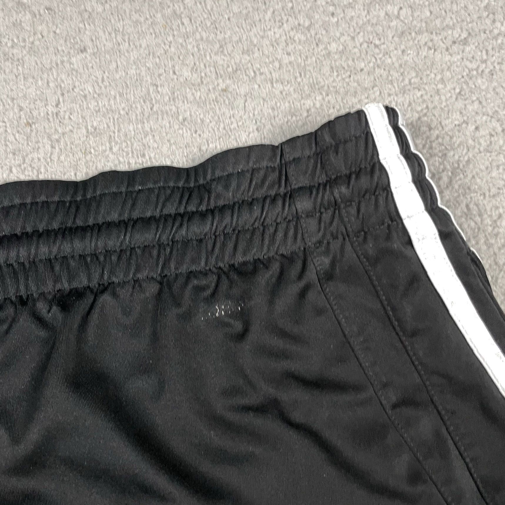 Adidas Adidas Basketball Shorts Adult L Black Dazzle Stripes Trefoil Shiny Athletic Performance Size US 33 - 4 Thumbnail