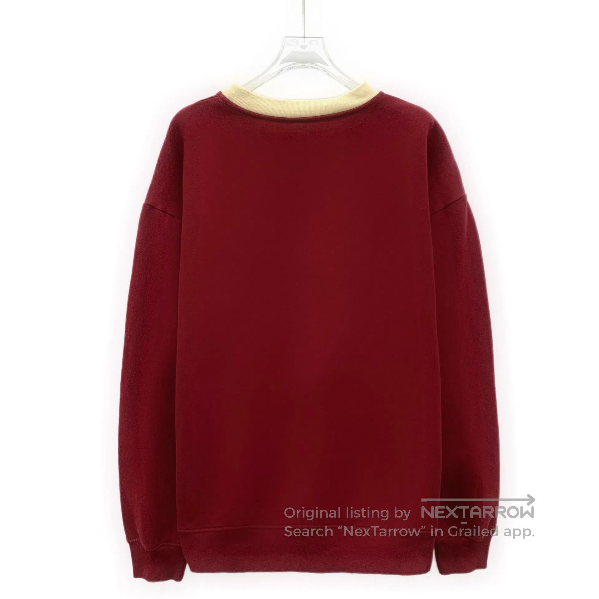 Miu Miu Miu Miu Dark red logo lettering embroidery cotton round-ne Size M / US 6-8 / IT 42-44 - 2 Thumbnail