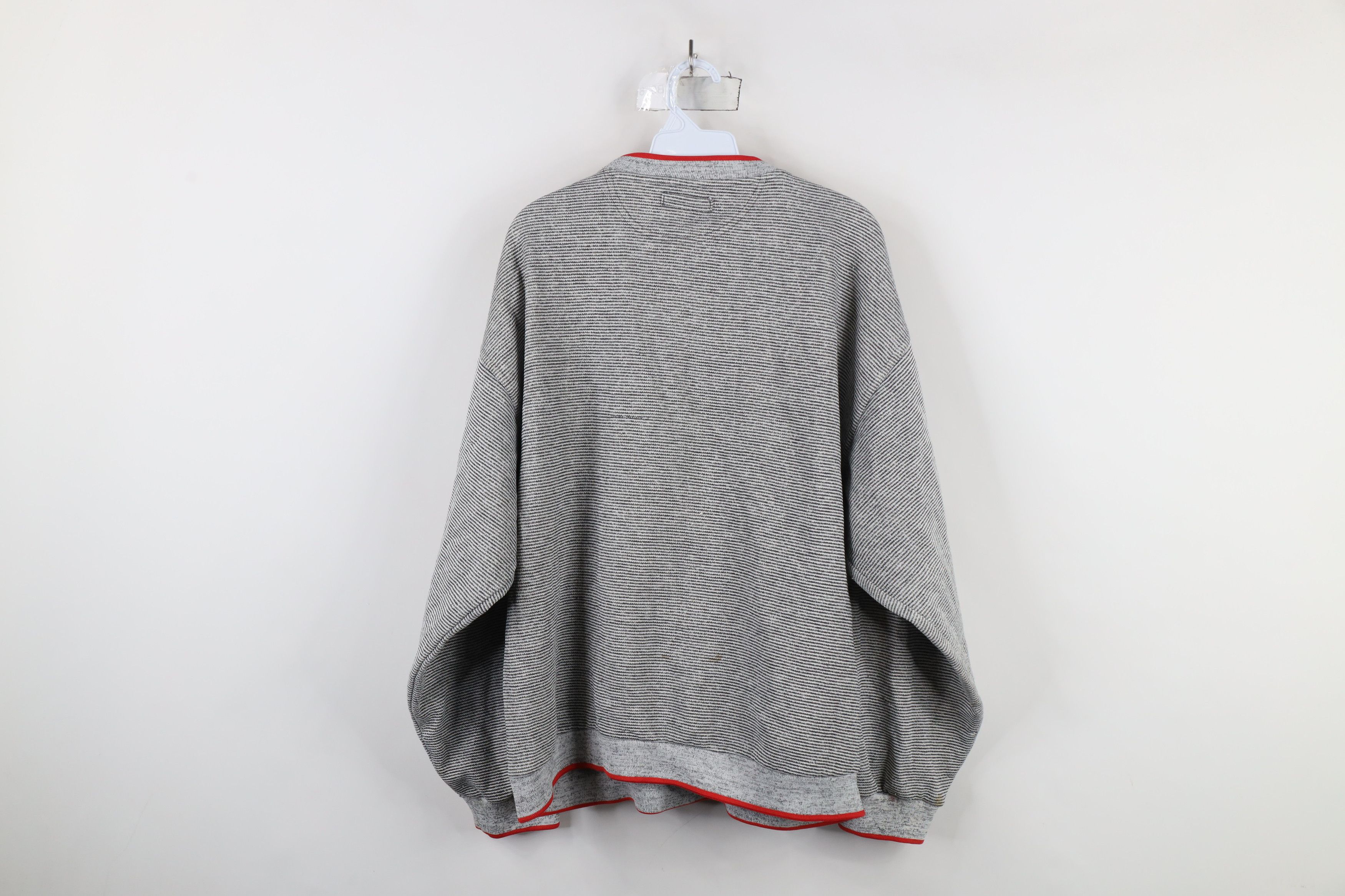 Vintage Vintage 90s Spell Striped Ohio State University Sweatshirt Size US XXL / EU 58 / 5 - 14 Thumbnail