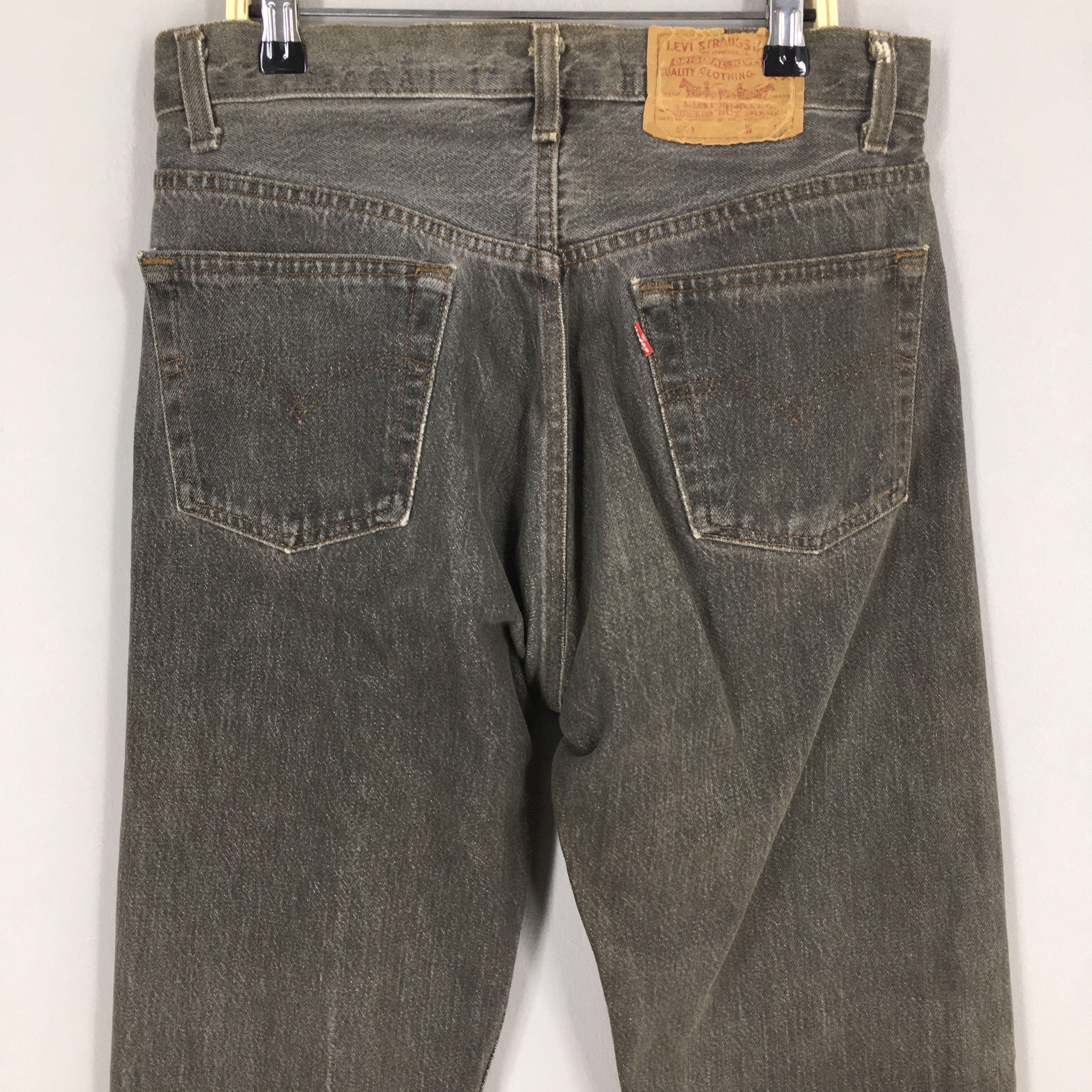 Levi's Size 30x31 Vintage 90s Levi's 501 Faded Black Jeans S1137 Size US 30 / EU 46 - 9 Thumbnail