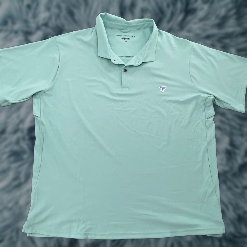 Vintage VINTAGE Sigrun Polo Shirt Adult 2XL Blue Tennis Wimbledon Short Sleeve Mens XXL Size US XXL / EU 58 / 5 - 1 Thumbnail