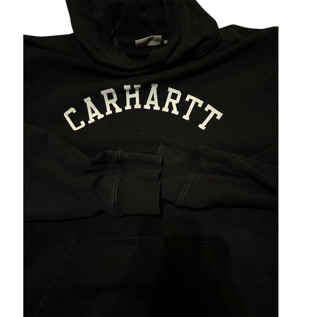 Carhartt Carhartt Black Hoodie Pullover Logo Spellout Streetwear Mens Size US L / EU 52-54 / 3 - 4 Thumbnail