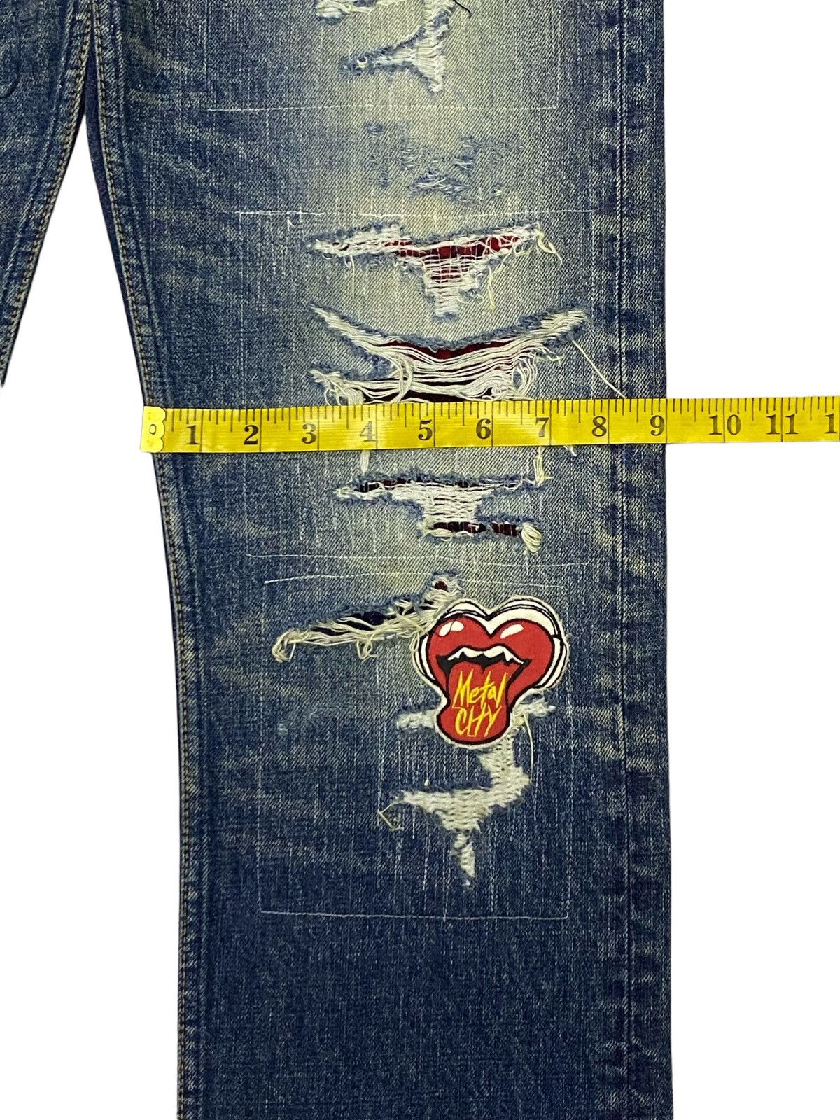 Hysteric Glamour × If Six Was Nine × Japanese Brand RNA Patchwork Distressed Denim Pants Size US 32 / EU 48 - 8 Thumbnail