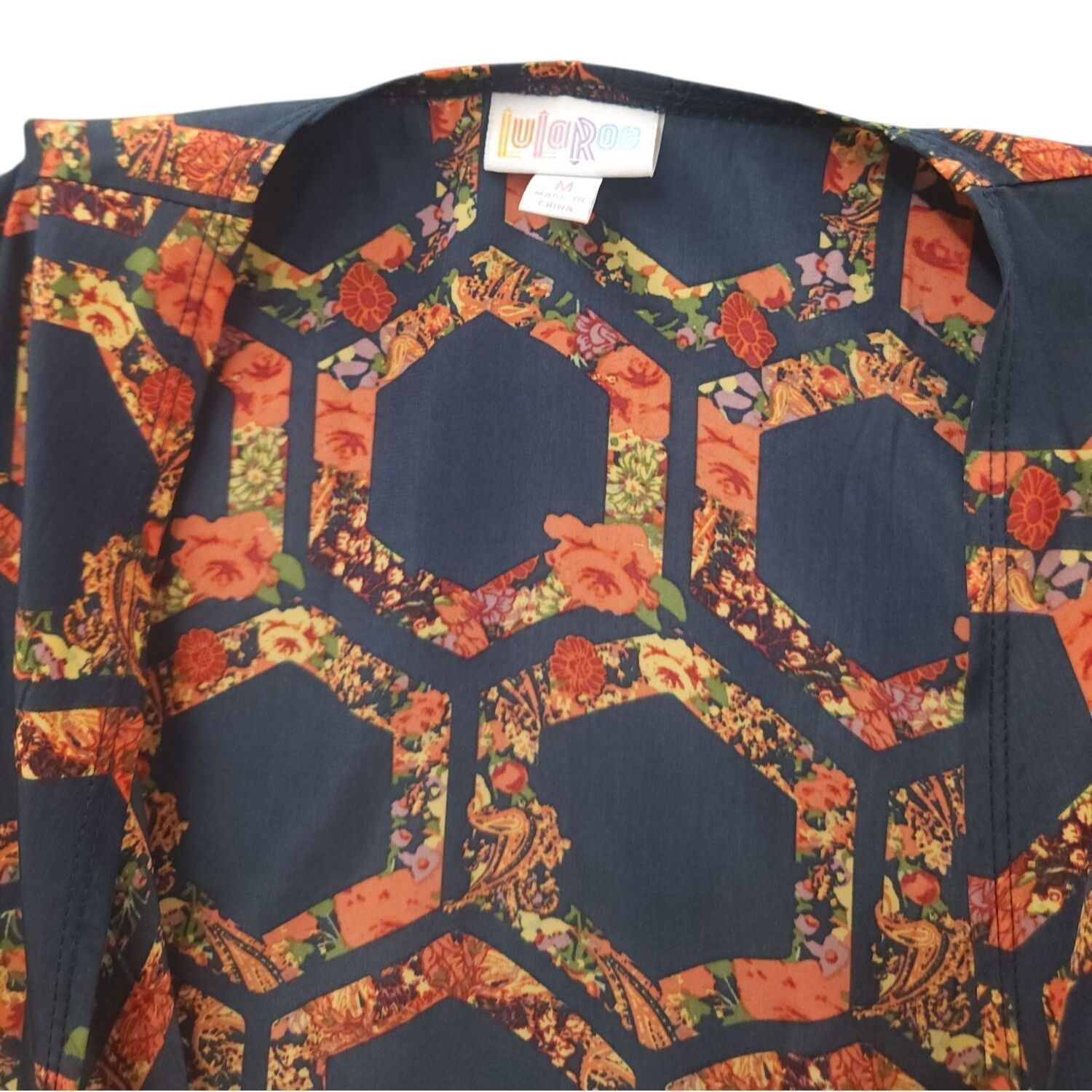 Other Lularoe Joy Split Seam Duster Vest Medium Hexagon Floral Pri Size M / US 6-8 / IT 42-44 - 5 Thumbnail