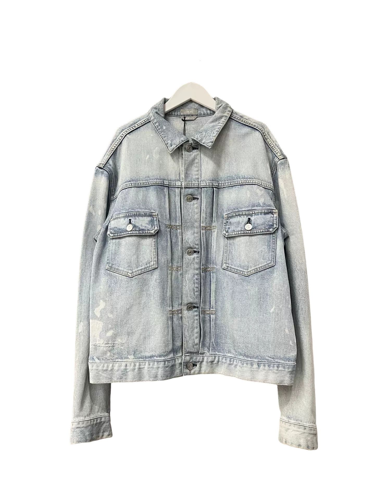 Dior Dior x Kenny Scharf Embroidered Denim Jacket Size L Size US L / EU 52-54 / 3 - 1 Thumbnail