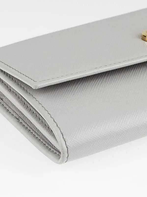 Salvatore Ferragamo o1s1rm0924 Size: OS / Long Leather Wallet in Grey Size ONE SIZE - 3 Thumbnail