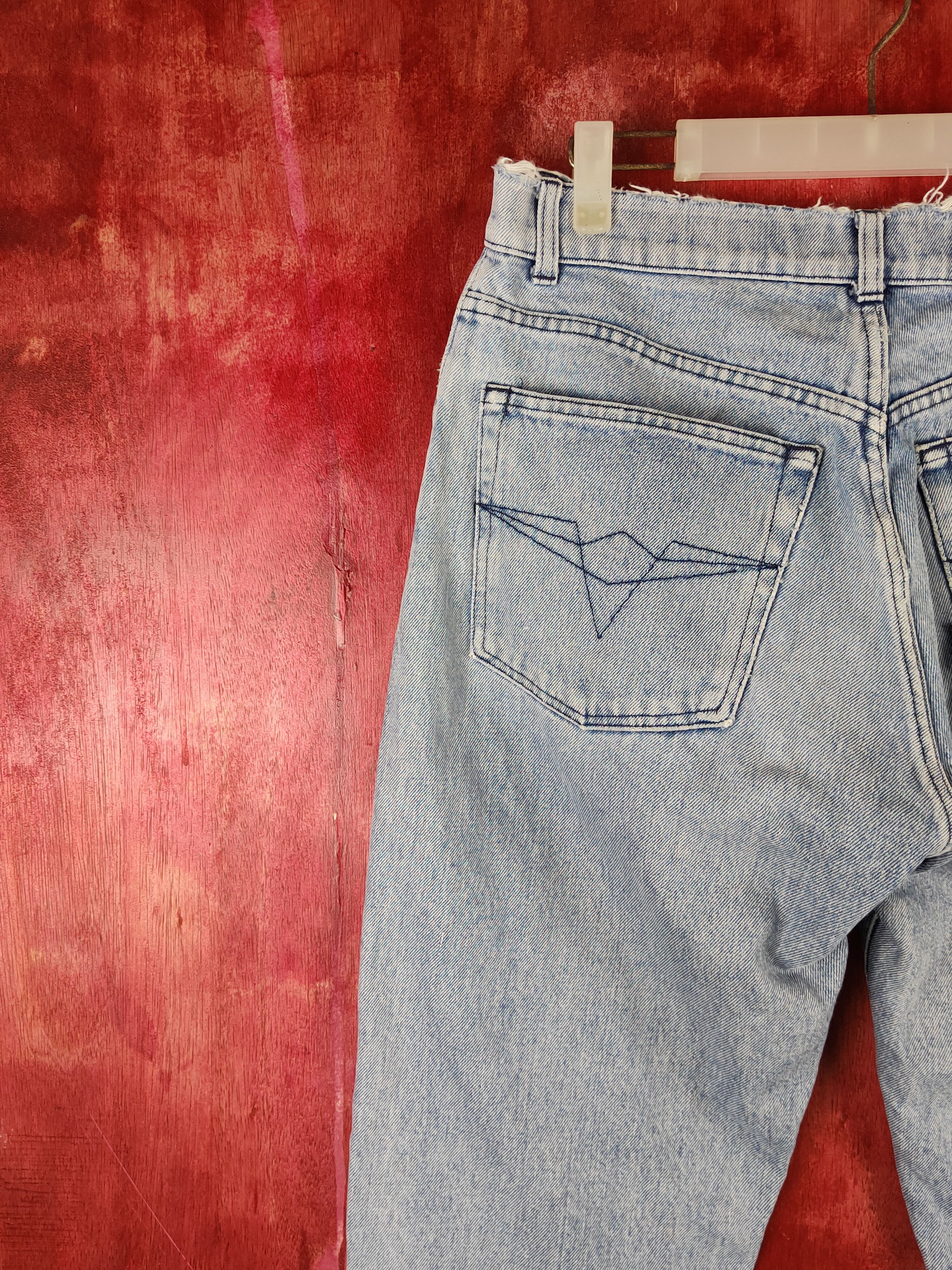 Vintage 18v18 Blue italy vintage Distressed Ripped Jeans #S1628 Size US 29 - 9 Thumbnail
