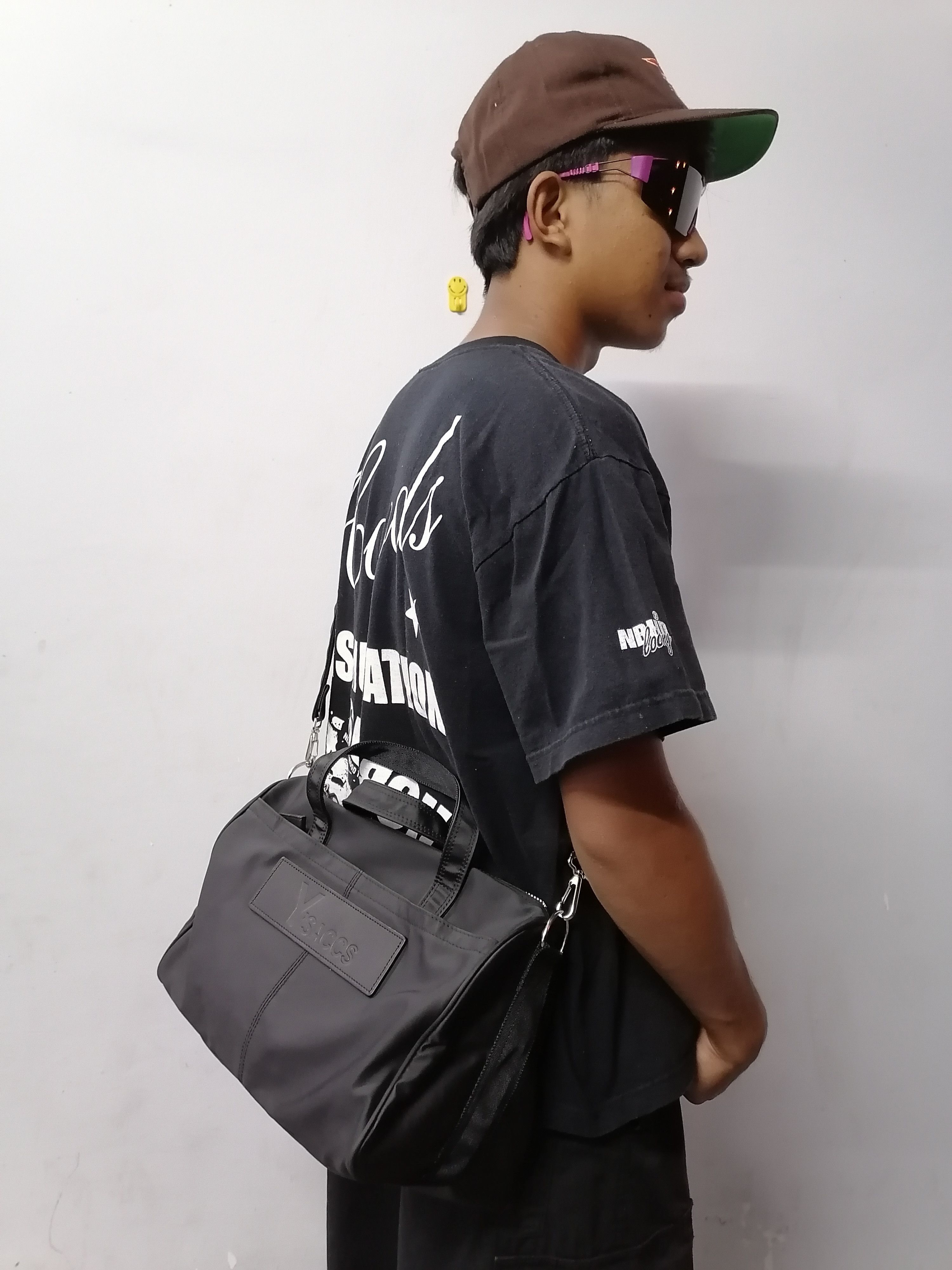 Designer × Yohji Yamamoto Y'saccs By Yohji Yamamoto Black Crossbody Bag Size ONE SIZE - 5 Thumbnail