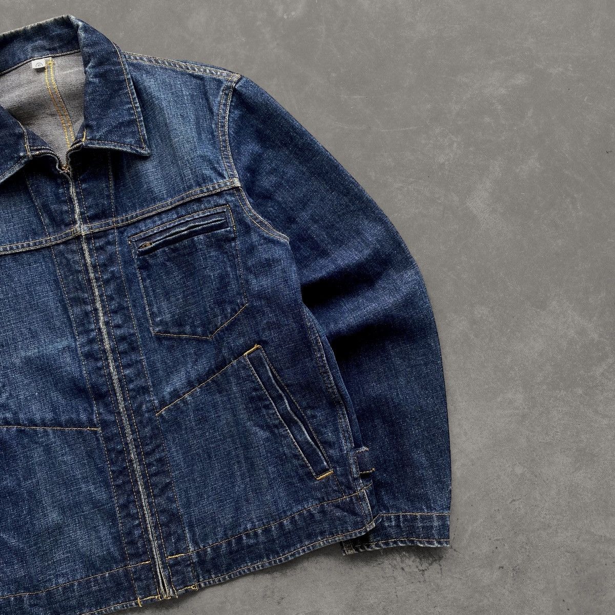 Uniqlo 🇯🇵Uniqlo Vintage Denim Zipper Jacket🇯🇵 Size US L / EU 52-54 / 3 - 3 Thumbnail