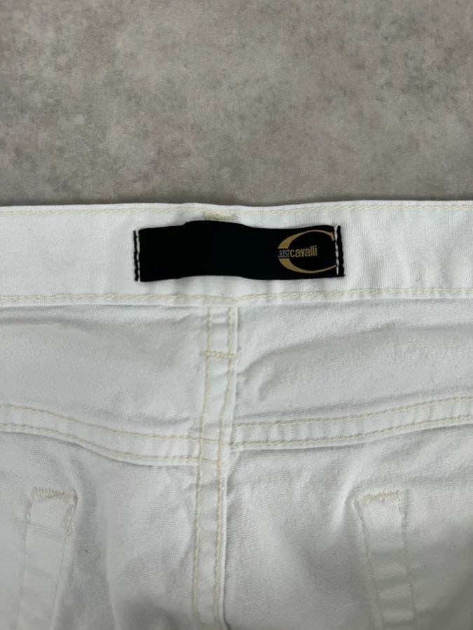 Roberto Cavalli 2000s Cavalli White Vertical Pants Size US 33 - 11 Thumbnail
