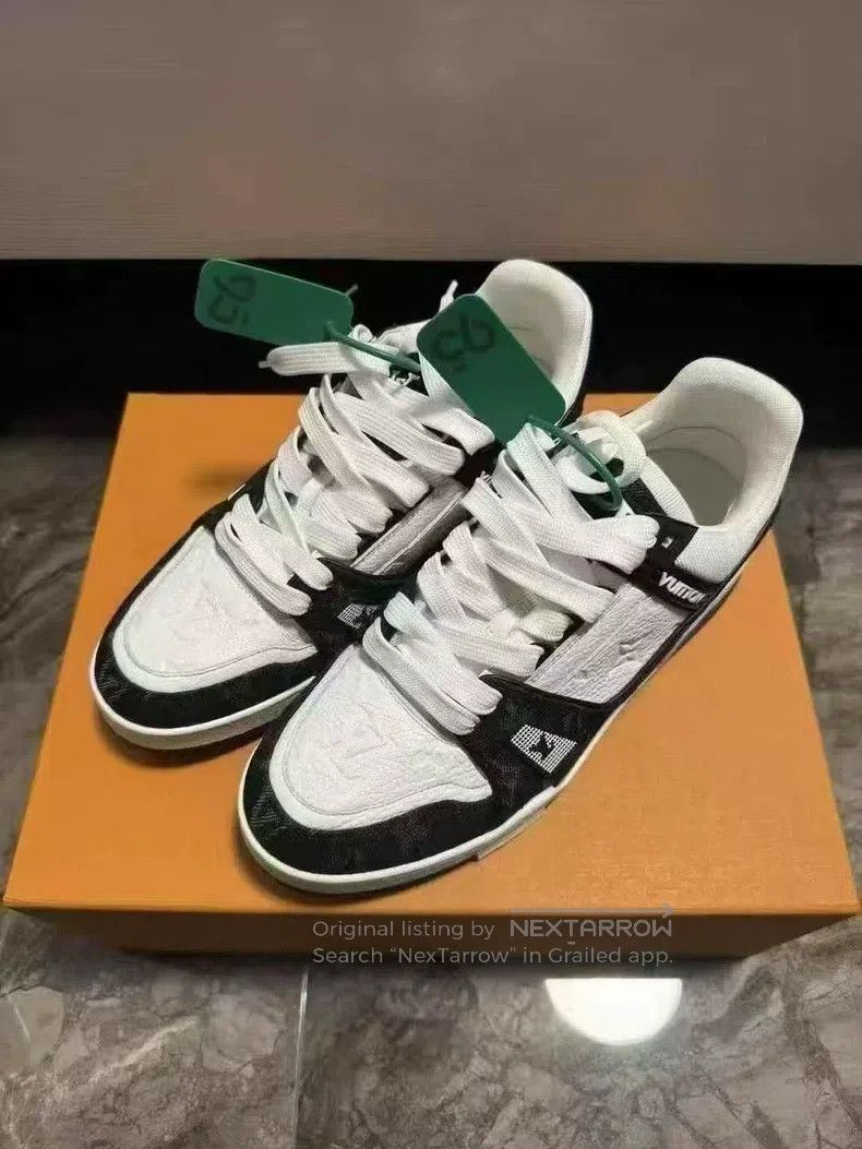 Louis Vuitton Louis Vuitton Black and white panda trainer shoes Size US 7 / EU 40 - 1 Thumbnail
