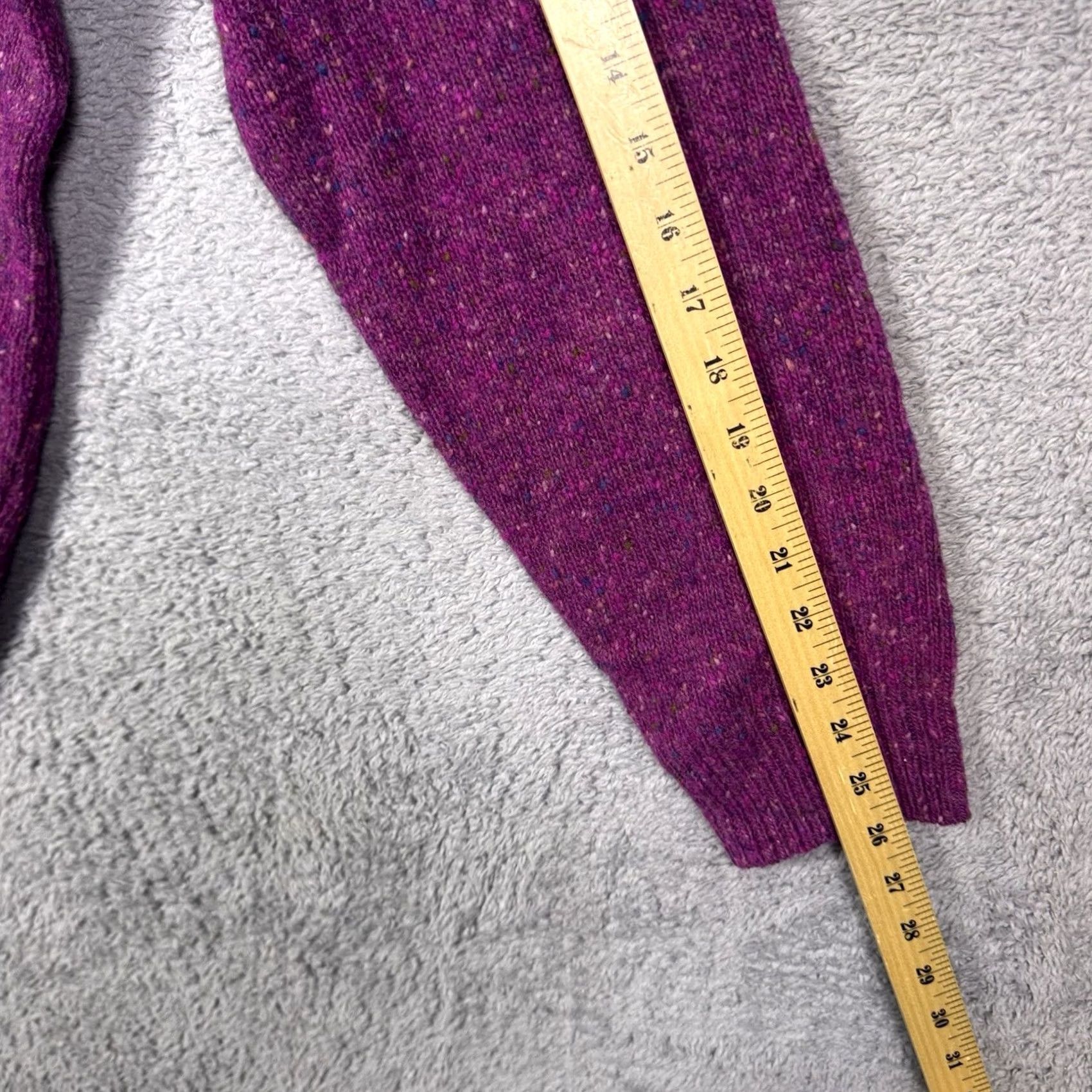 J.Crew J. Crew Sweater Mens XL 100% Wool Magenta Speckle Fleck Crewneck Irish Donegal Size US XL / EU 56 / 4 - 7 Thumbnail