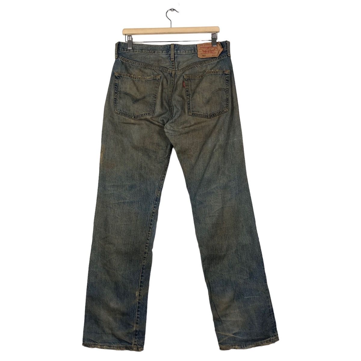 Levi's 🔥Vintage Distressed Denim Rusty Design Levi’s 501 Size US 32 / EU 48 - 8 Thumbnail
